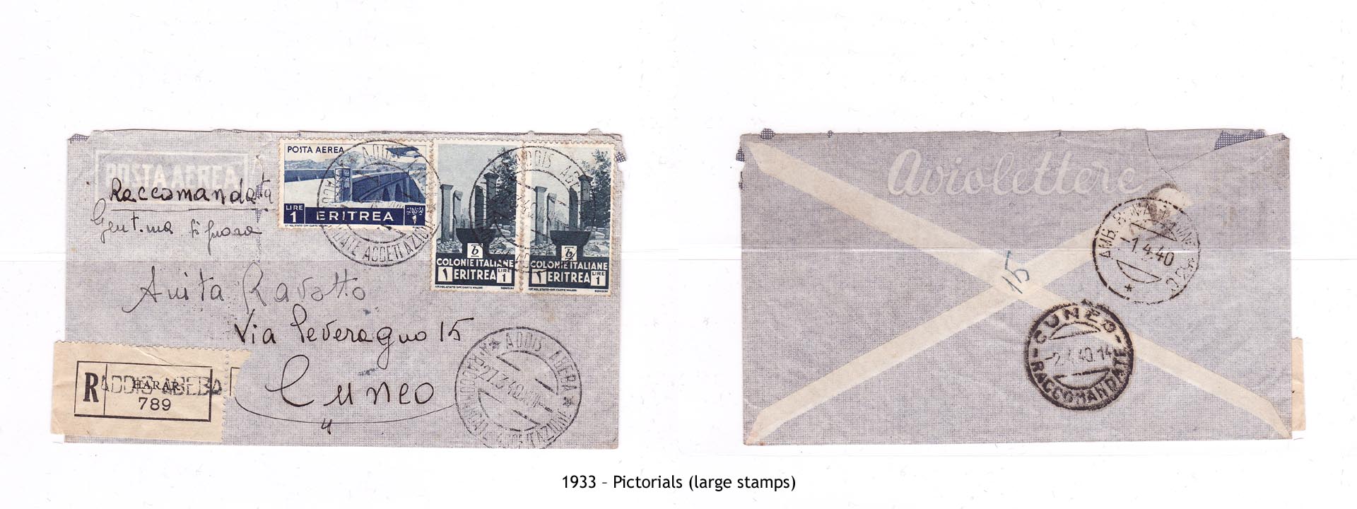1933 – Eritrea Pictorials (large stamps)