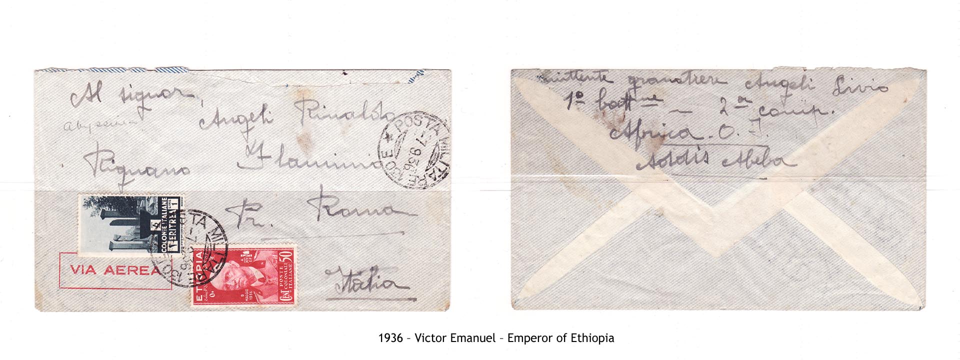 1936 – Etiopia Victor Emanuel – Emperor of Ethiopia