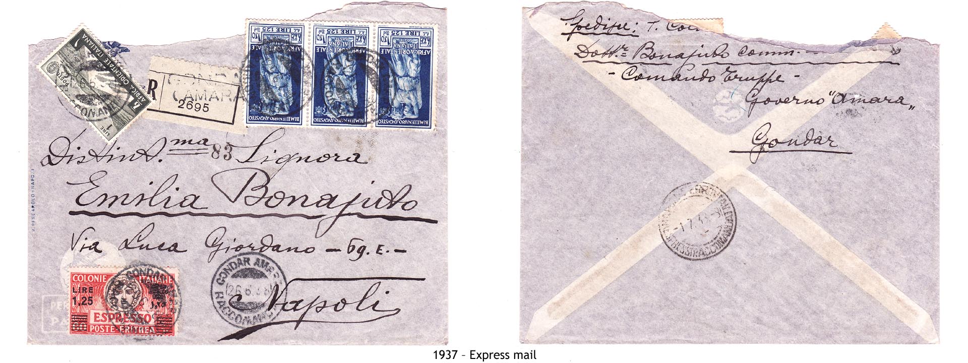 1937 – Eritrea Express mail