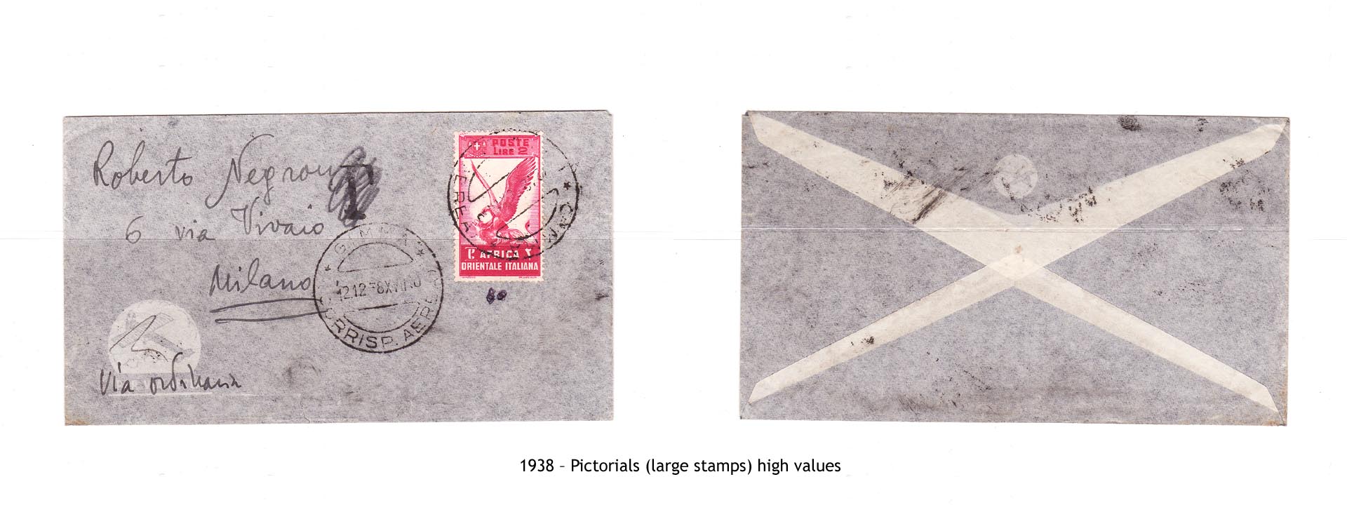 1938 – AOI Pictorials (large stamps) high values