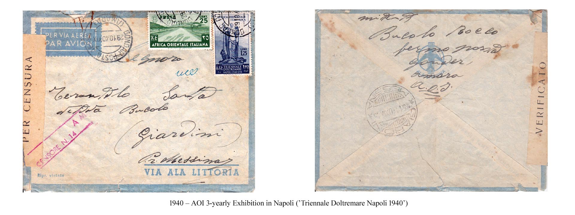 1940 – AOI 3-yearly Exhibition in Napoli (Triennale Doltremare Napoli 1940) 2