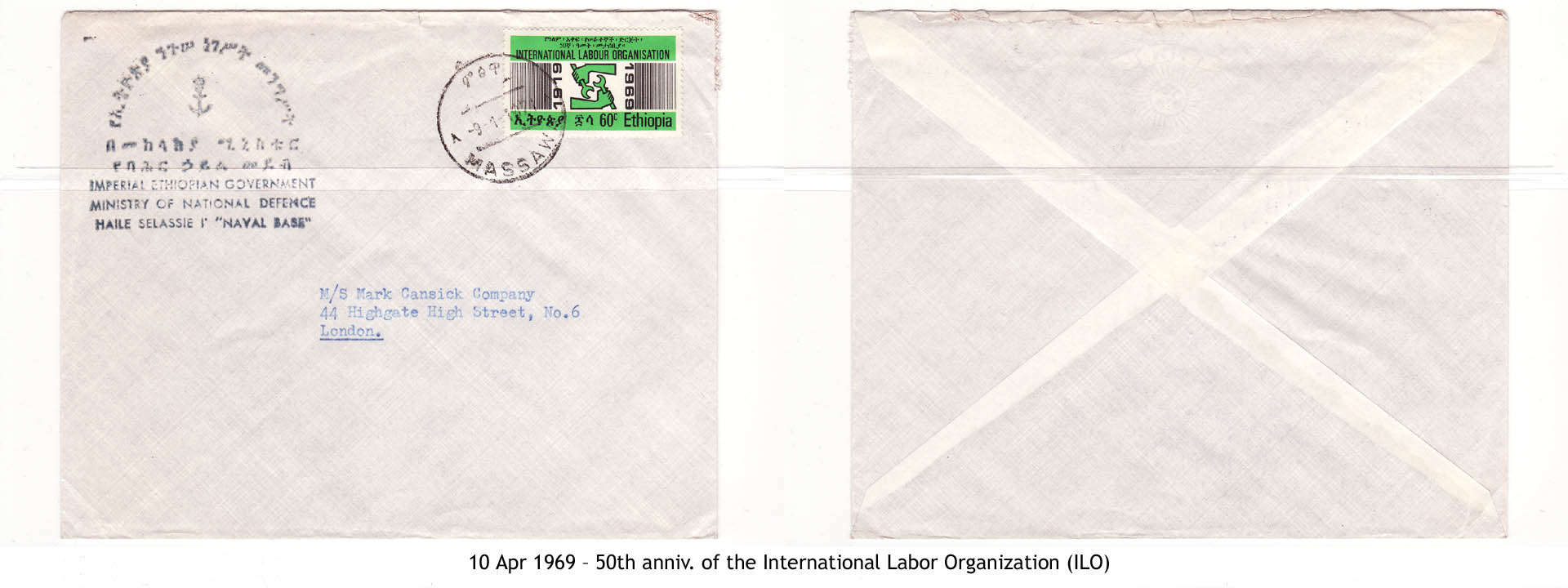 19690410 – 50th anniv. of the International Labor Organization (ILO)