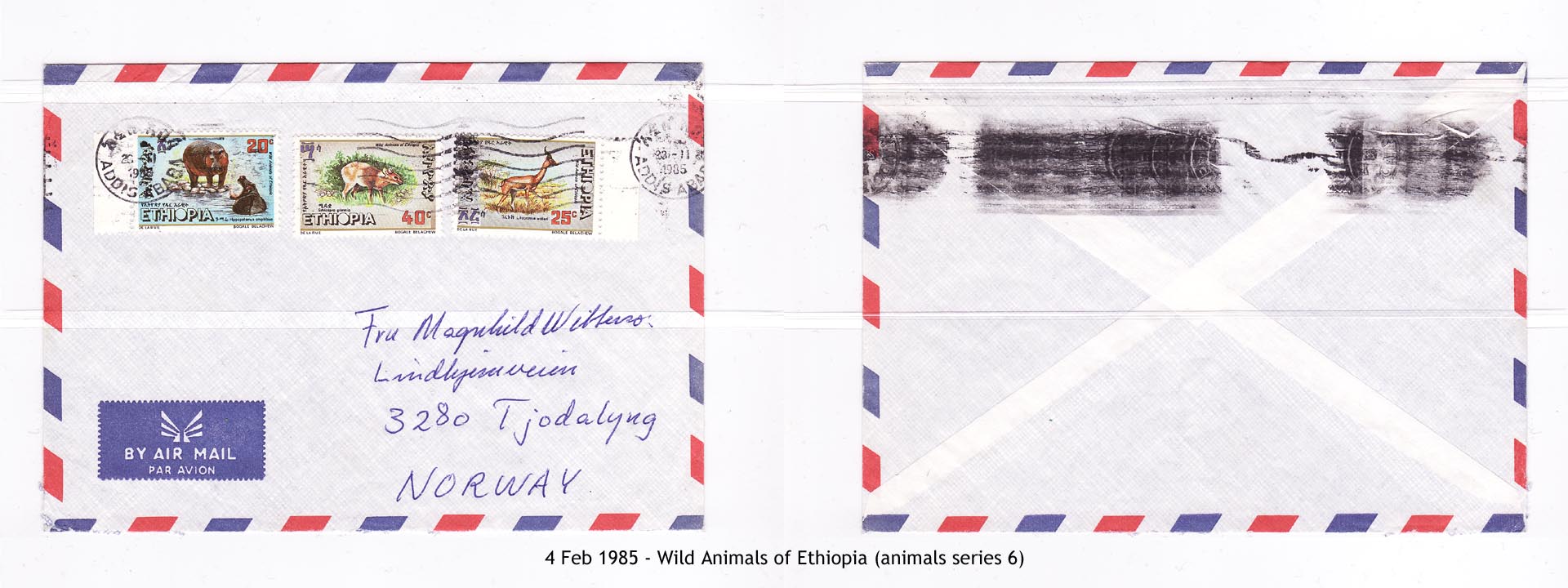 19850204 - Wild Animals of Ethiopia (animals series 6)