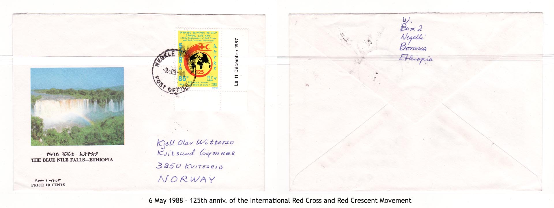 19880506 – 125th anniv. of the International Red Cross and Red Crescent Movement