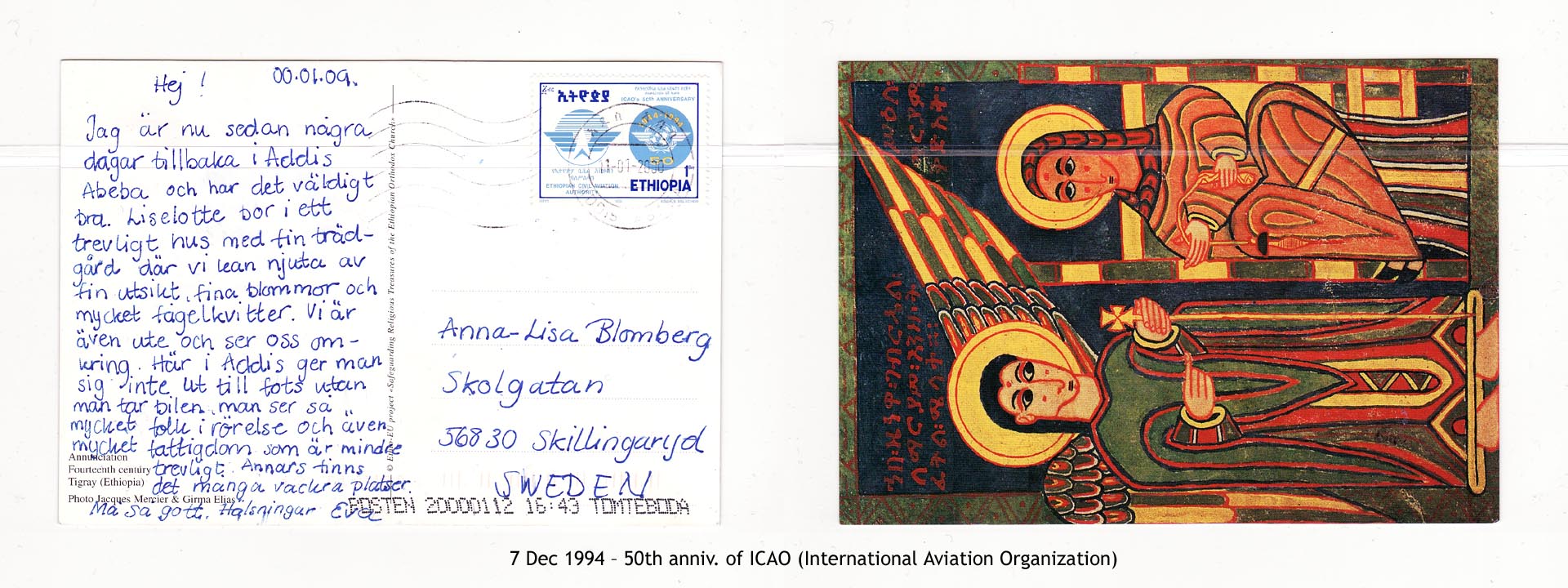 19941207 – 50th anniv. of ICAO (International Aviation Organization)