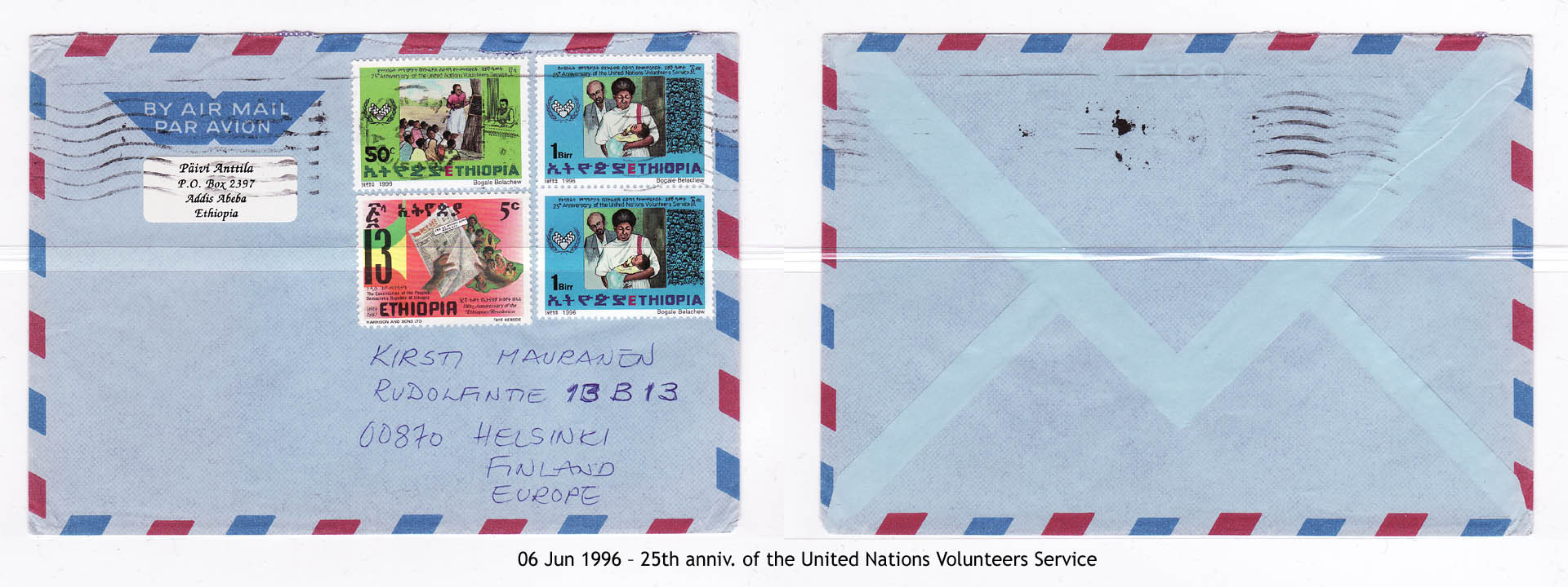 19960606 – 25th anniv. of the United Nations Volunteers Service