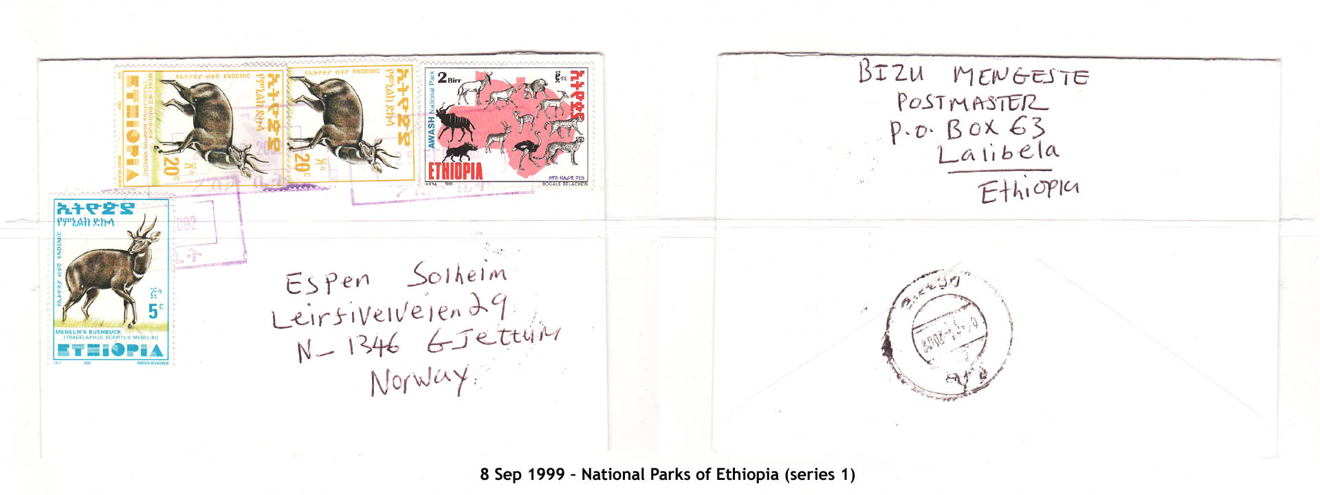 19990908 – National Parks of Ethiopia (series 1)