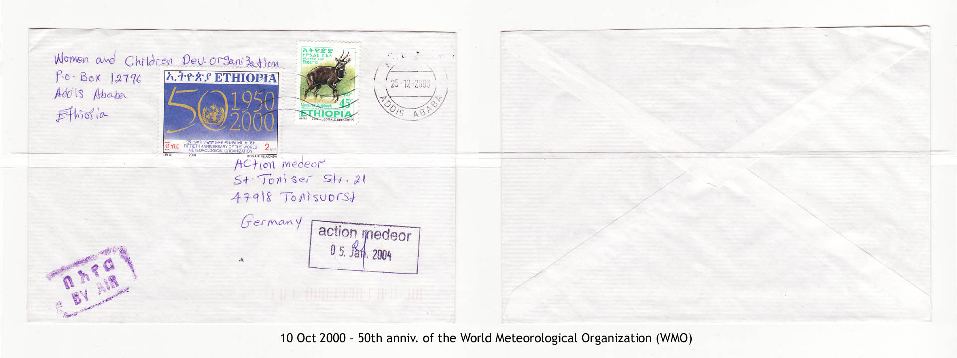 20001010 – 50th anniv. of the World Meteorological Organization (WMO)