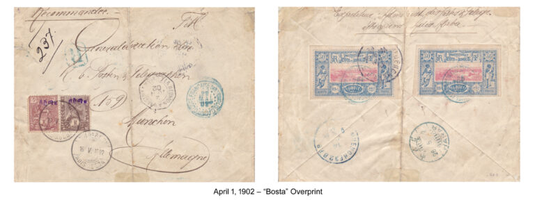 1902 – Bosta Overprint