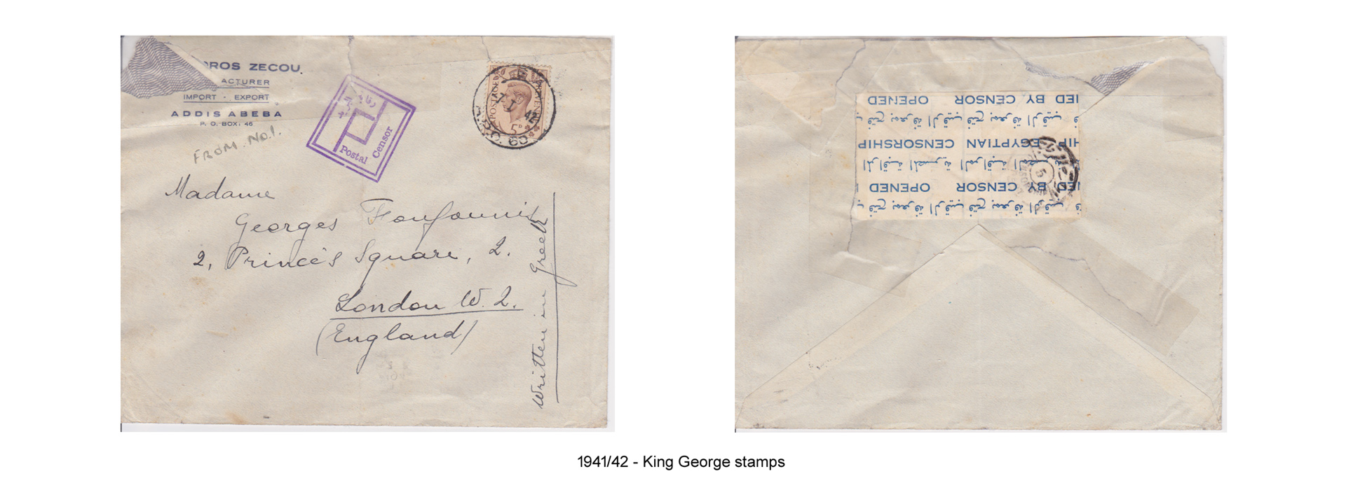 1941-42 - King George stamps